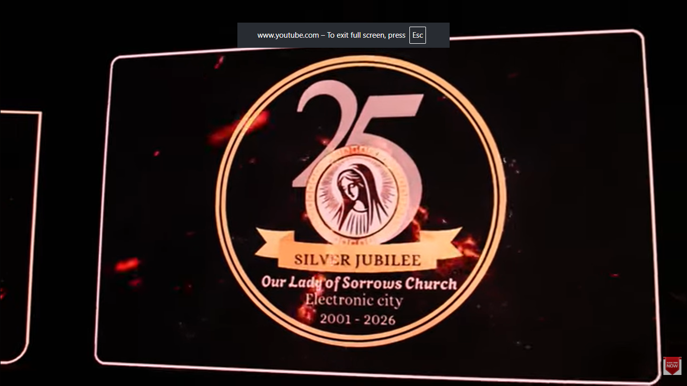 Inauguration of OLS Silver jubilee logo by Bishop Sebastian Adayantharath