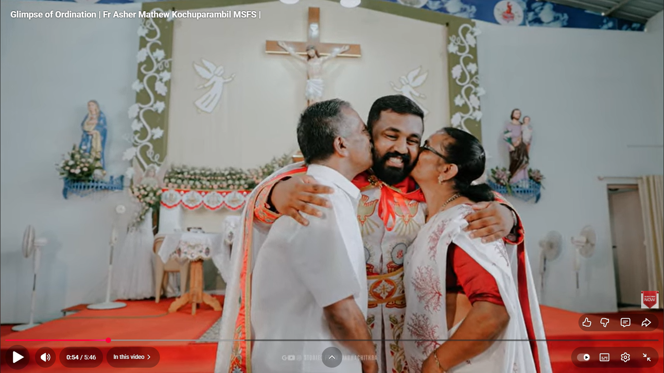 Glimpse of Ordination | Fr Asher Mathew Kochuparambil MSFS |